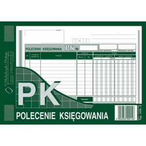 Druk MiP Polecenie Księgowania A5/80